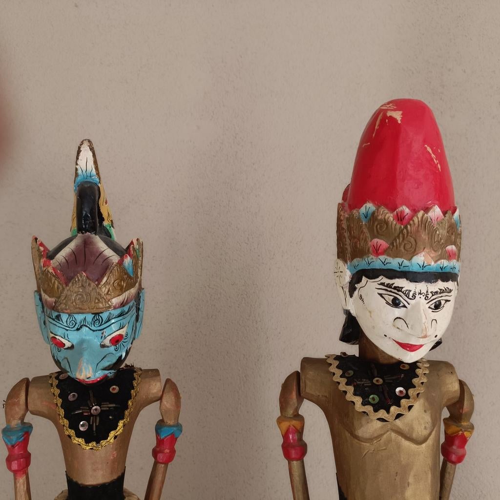 Indonesische wajangpoppen, Antiek en Kunst, Ophalen of Verzenden