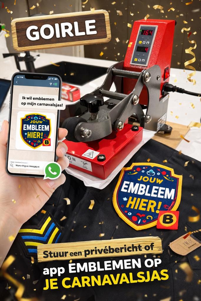PANIEK IN HET ATELIER?! Carnavalsjas/emblemen nog niet af?!, Kleding | Dames, Carnavalskleding en Feestkleding, Ophalen, Zo goed als nieuw