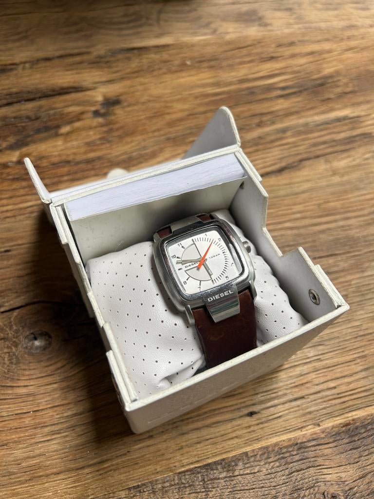 Diesel horloge, Sieraden, Tassen en Uiterlijk, Horloges | Heren, Ophalen of Verzenden, Zo goed als nieuw, Staal, Overige merken