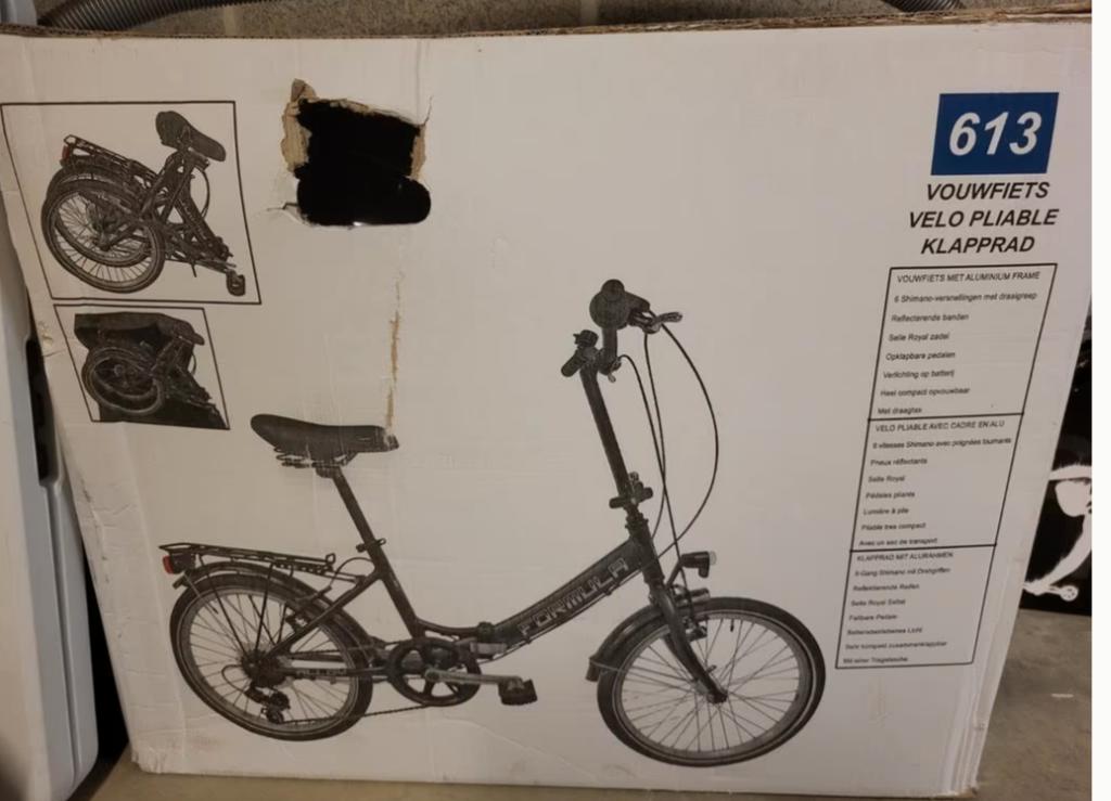 Nieuw in doos! Vouwfiets met versnellingen, Ophalen of Verzenden, Gebruikt, 16 tot 18 inch, Versnellingen