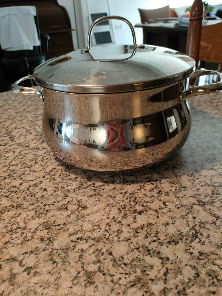 Kookpan RVS SUS INOX!, Ophalen of Verzenden, Rvs, Kookpan of Snelkookpan
