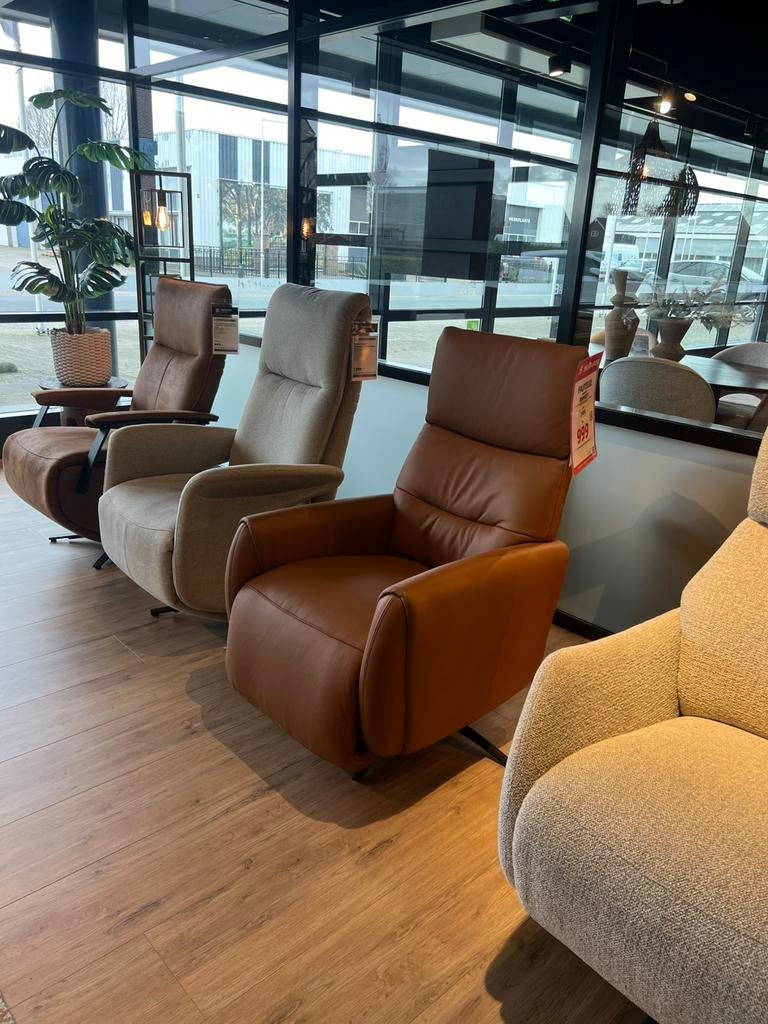 Relaxfauteuil Ramsey, Huis en Inrichting, Fauteuils, Zo goed als nieuw, Stof, 50 tot 75 cm, Minder dan 75 cm, Ophalen