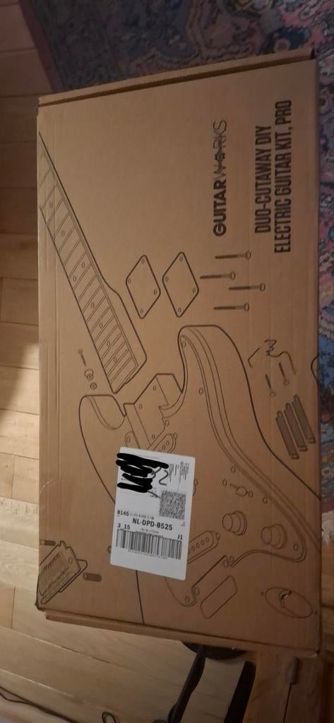 DIY Gitaar Kit - Bouw je eigen gitaar!, Verzenden, Zo goed als nieuw, Solid body, Overige merken