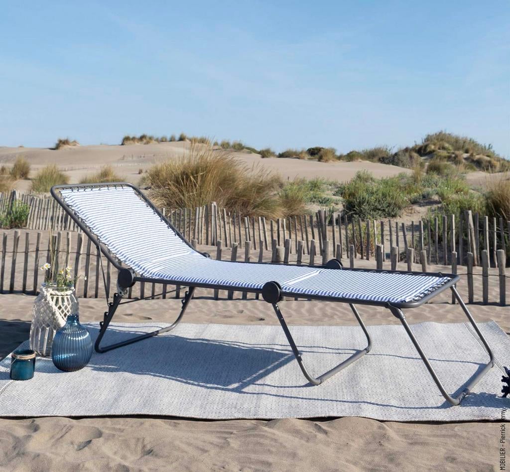 2x Lufuma ligbed Large - padded  – Bretonse streep setprijs!, Ophalen of Verzenden
