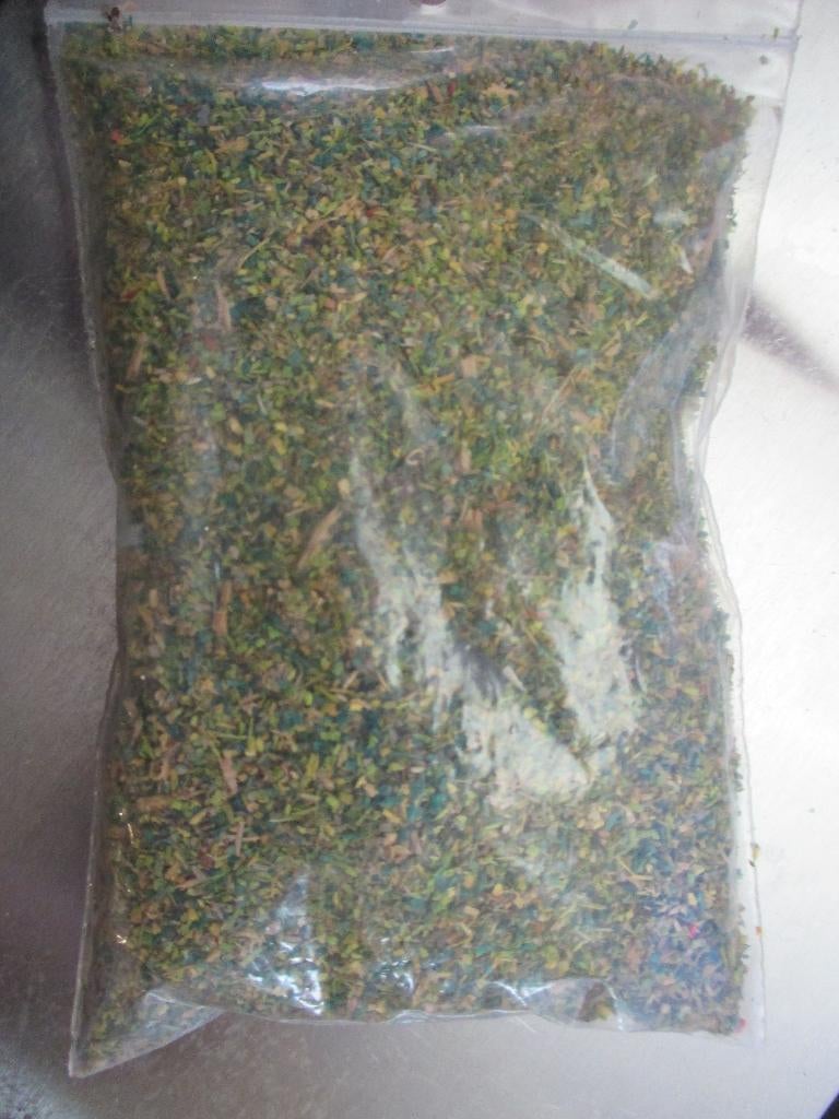 Fijn strooimateriaal/ loof /bladeren gemêleerd groen 20gr., Overige merken, Natuur, Gelijkstroom of Wisselstroom, Nieuw