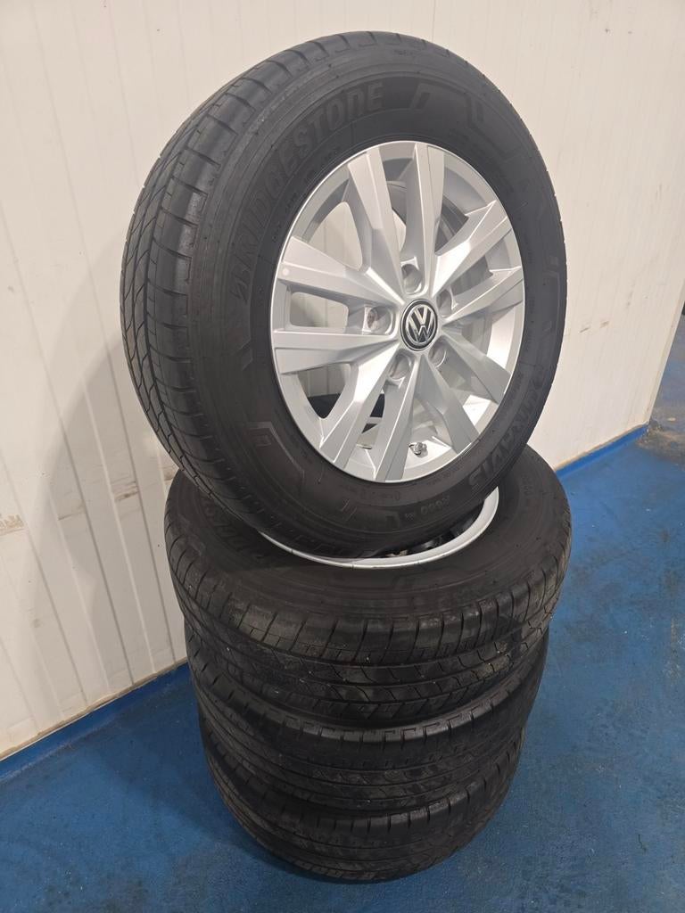 🌞Originele VW Clayton velgen 16 inch Bridgestone T5 T6, 16 inch, Banden en Velgen, Ophalen of Verzenden, Personenwagen