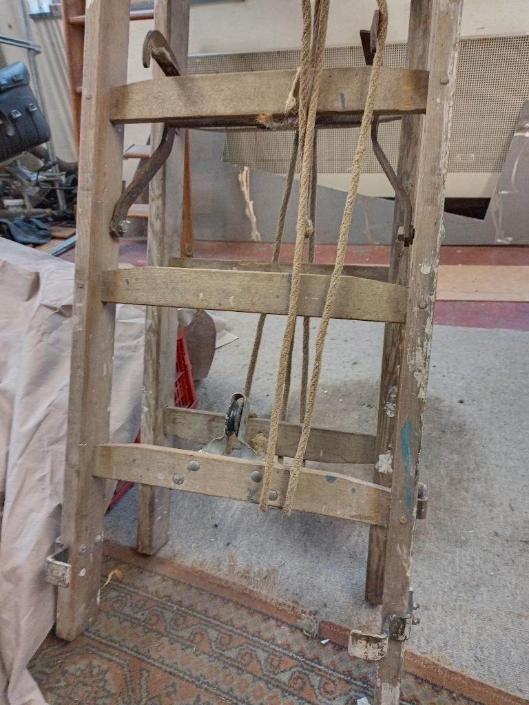Houten schilders ladder, Doe-het-zelf en Verbouw, Ladders en Trappen, Ophalen, Gebruikt, Ladder, 4 meter of meer