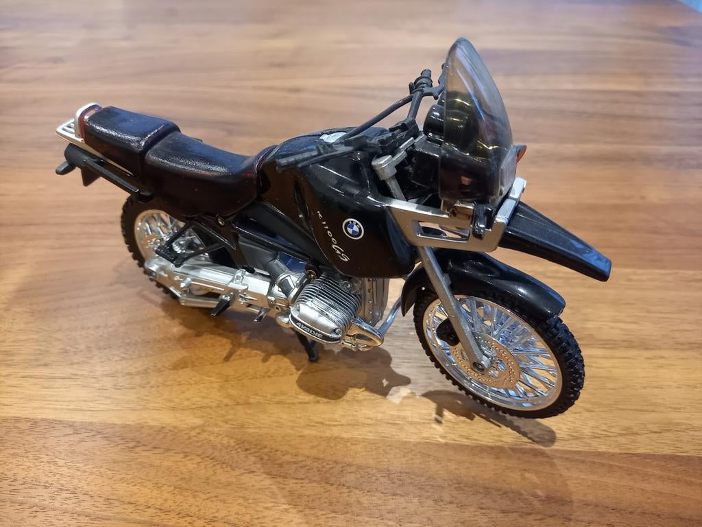 Miniatuur BMW 1100 GS 1:18 Majorette - Zonder doos, Hobby en Vrije tijd, Modelauto's | 1:18, Ophalen of Verzenden, Gebruikt, Motor