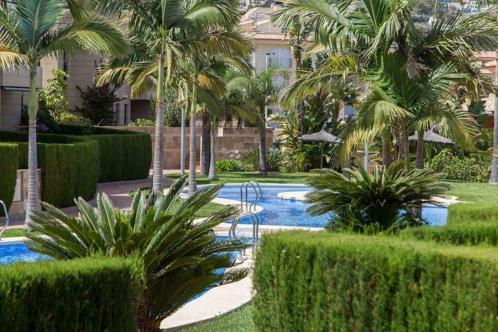 Te huur luxe 3 kamer appartement Javea (Cost Blanca), Vakantie, Dorp, 2 slaapkamers, Costa Blanca, Wasmachine