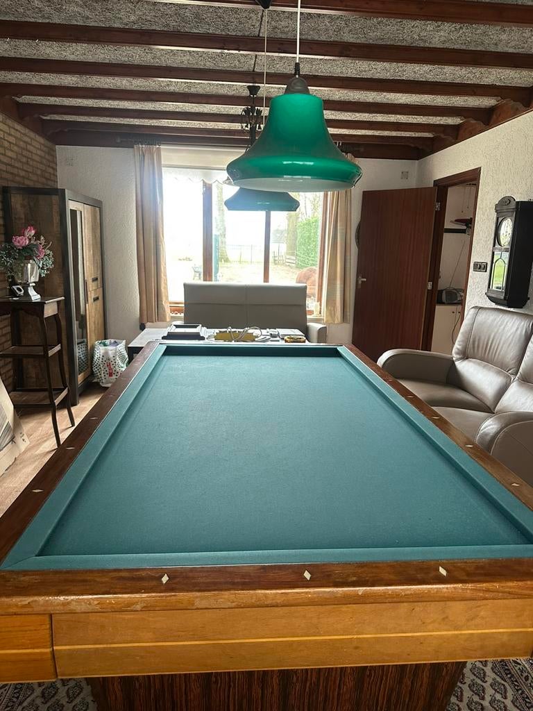 Biljarttafel hoogwaardige afwerking, Ophalen, Zo goed als nieuw, Biljarttafel