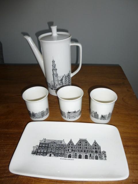 servies Amsterdam, Gebruikt, Ophalen of Verzenden, Overige stijlen, Aardewerk