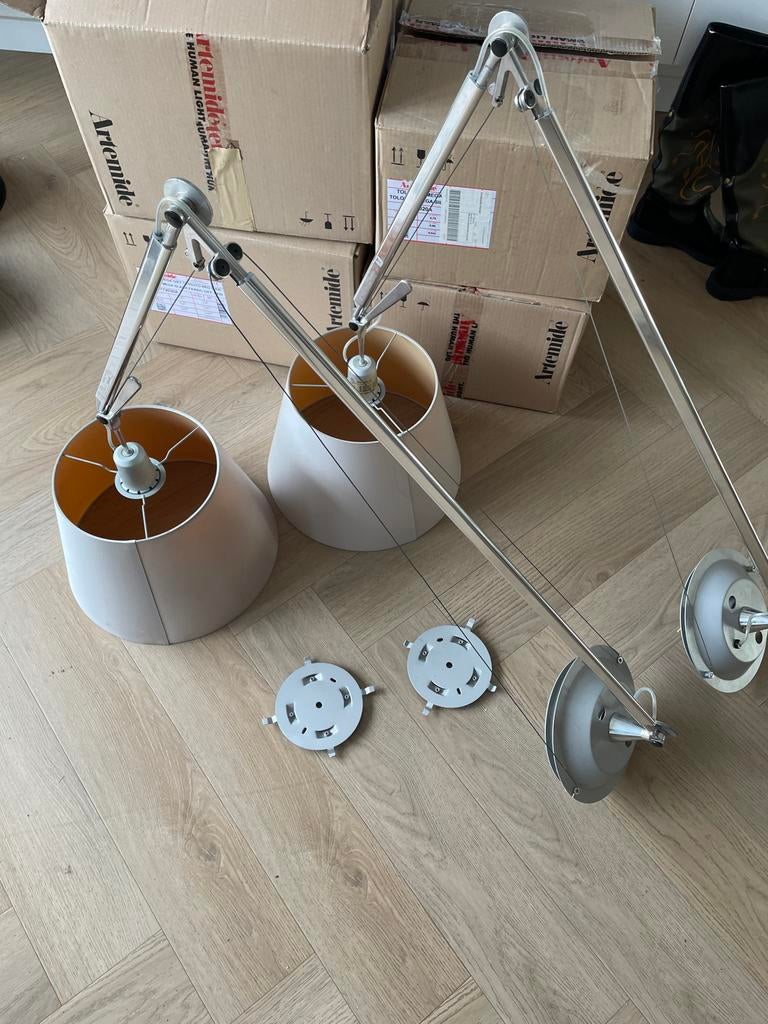 Artemide Tolomeo Decentrata Plafondlamp Design, Ophalen, Zo goed als nieuw, Metaal, Minder dan 50 cm