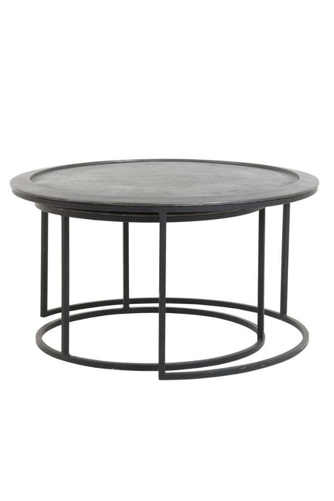 Salontafel Talca l Whoon l Meubilex l van €476,95 voor €299, Ophalen, 50 tot 100 cm, Overige materialen, Rond