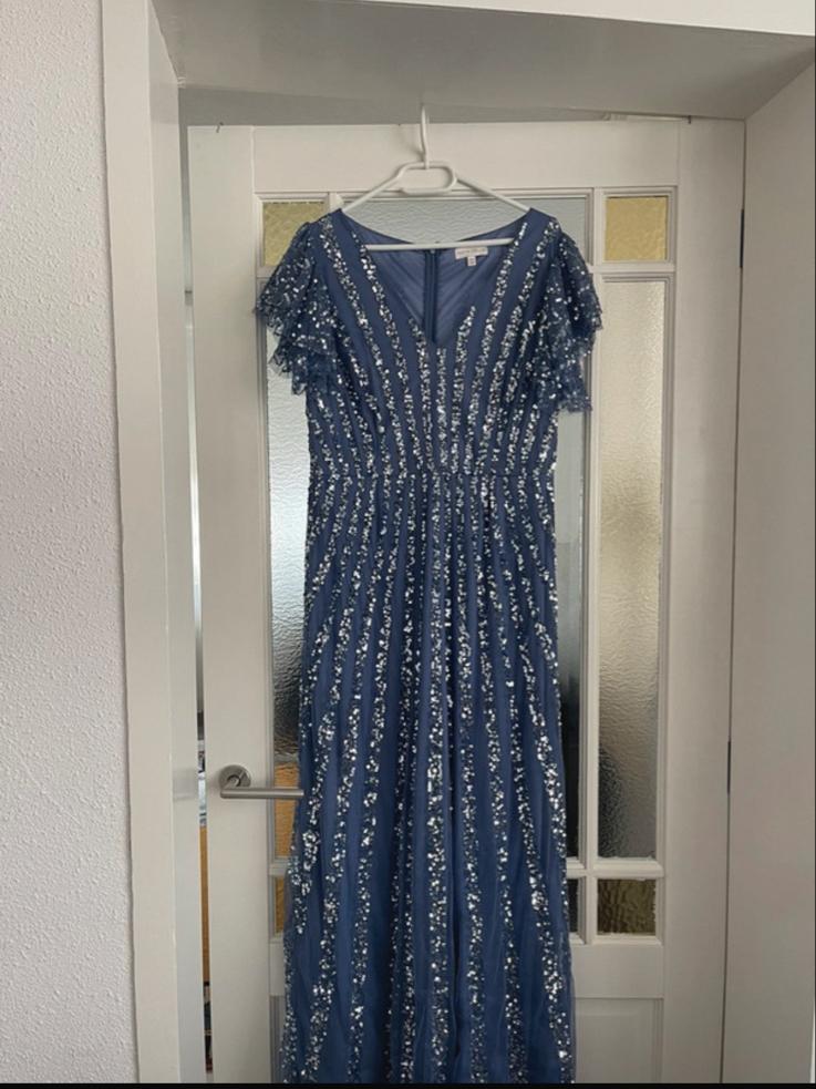 Elegante Maya Deluxe Avondjurk, Kleding | Dames, Blauw, Maat 46/48 (XL) of groter, Ophalen of Verzenden, Zo goed als nieuw