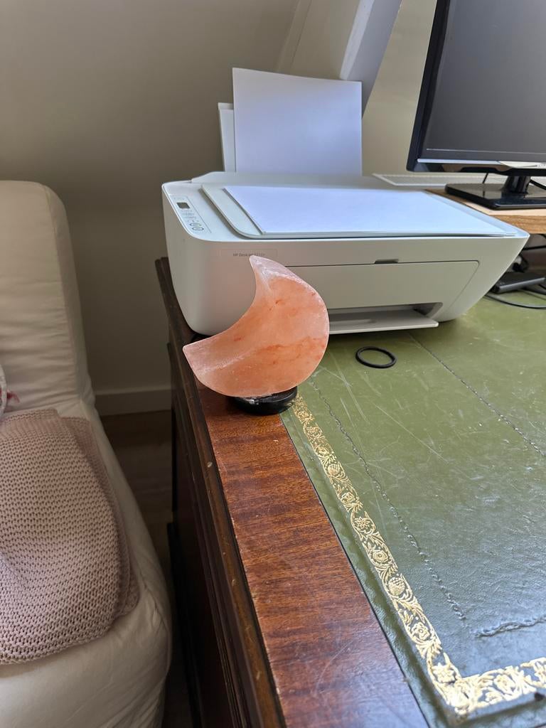 Himalaya Zoutlamp Maan Vorm, Ophalen of Verzenden, Zo goed als nieuw, Overige materialen, Minder dan 100 cm
