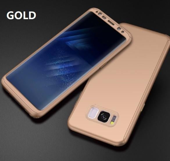 360-graden Frosting Beschermhoesje Set voor S8 Plus _ Goud, Verzenden, Nieuw, Overige modellen, Frontje of Cover