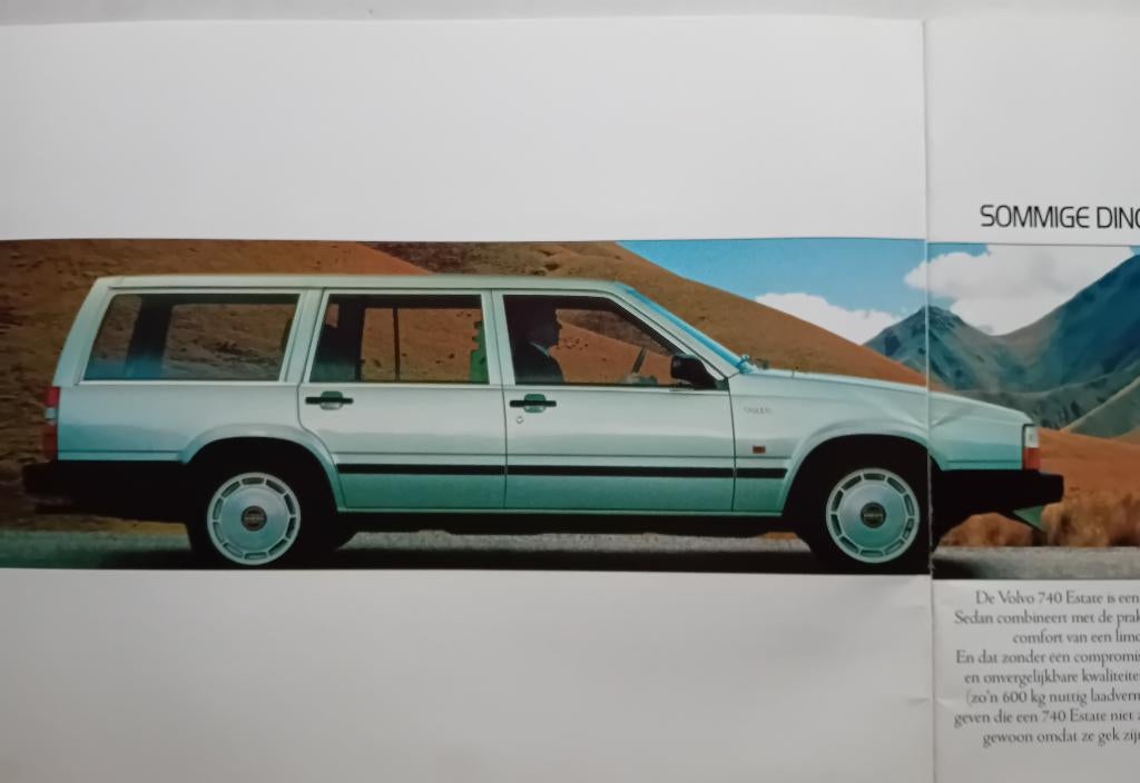 Brochure Volvo 740 Sedan/ Stw, Ophalen of Verzenden, Zo goed als nieuw, Volvo