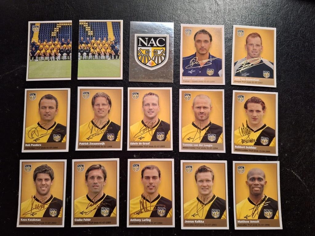 Complete set stickers NAC Breda 2009-10, Ophalen of Verzenden, Nieuw, NAC Breda, Poster, Plaatje of Sticker