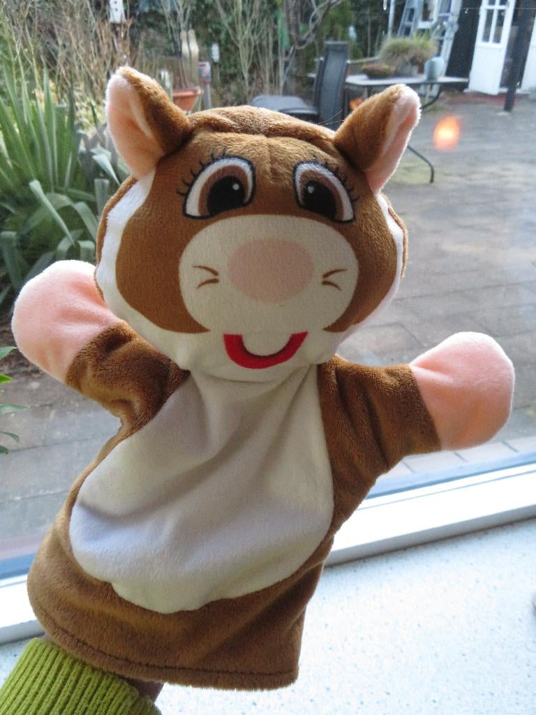 Handpop Hamster poppenkastpop van Albert Heijn AH, Ophalen of Verzenden, Zo goed als nieuw, Overige typen