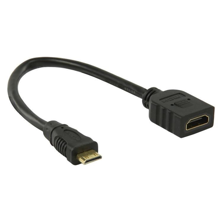 Verloop HDMi naar mini Hdmi, Ophalen of Verzenden, Zo goed als nieuw, Minder dan 2 meter, HDMI-kabel