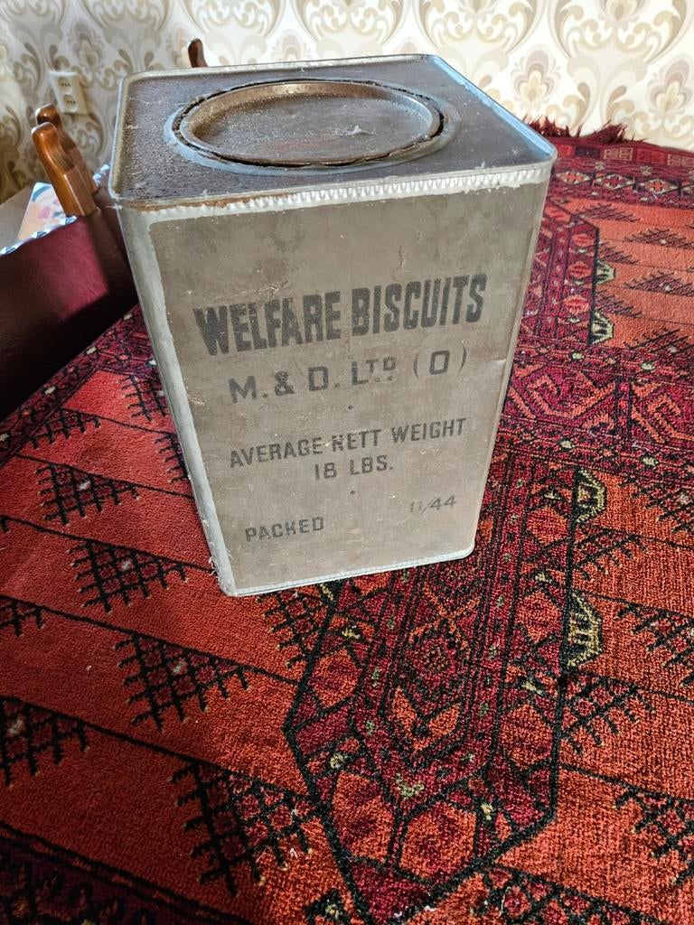 Vintage Welfare Biscuits Blikken Bus, Ophalen