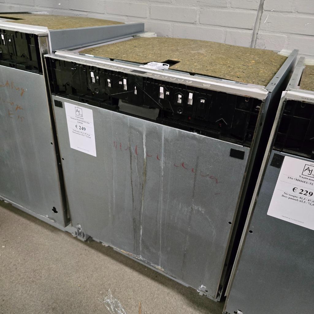 Siemens inbouw vaatwasser SN66N053EU, Ophalen, Refurbished, Inbouw, 45 tot 60 cm
