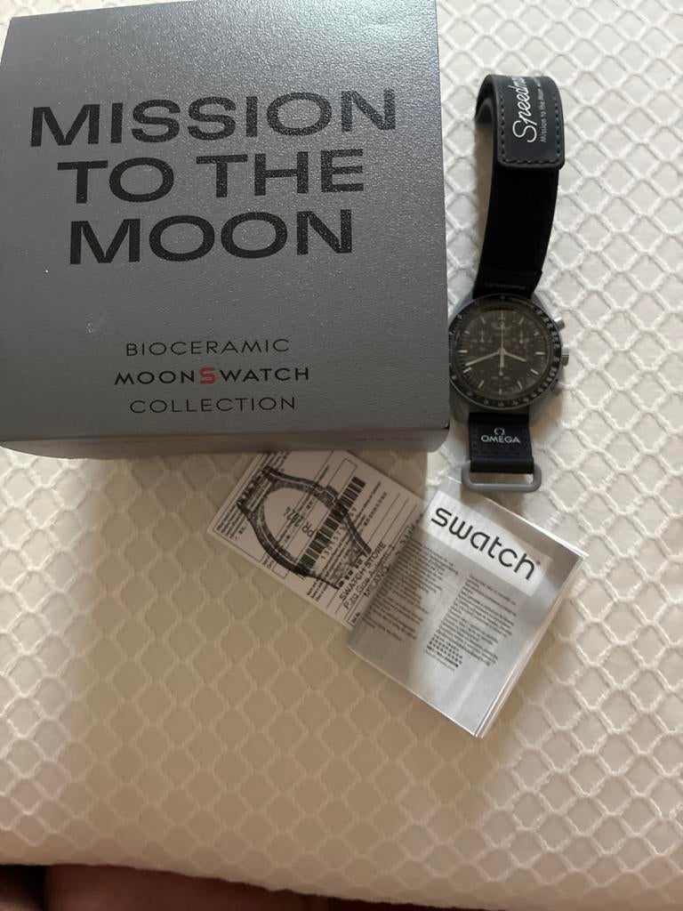 Omega x Swatch Moonswatch - Mission to the Moon, Kunststof, Verzenden, Polshorloge, Swatch