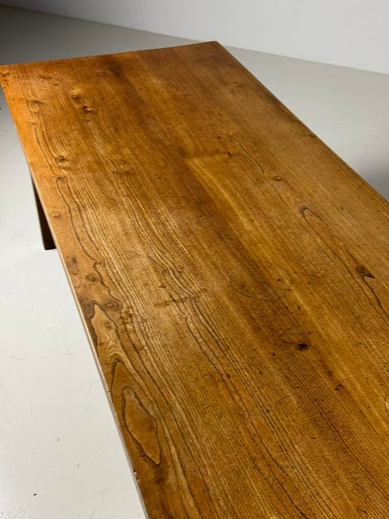Kloostertafel eettafel eiken landelijk 250cm, Huis en Inrichting, Tafels | Eettafels, Eikenhout, 200 cm of meer, Zo goed als nieuw