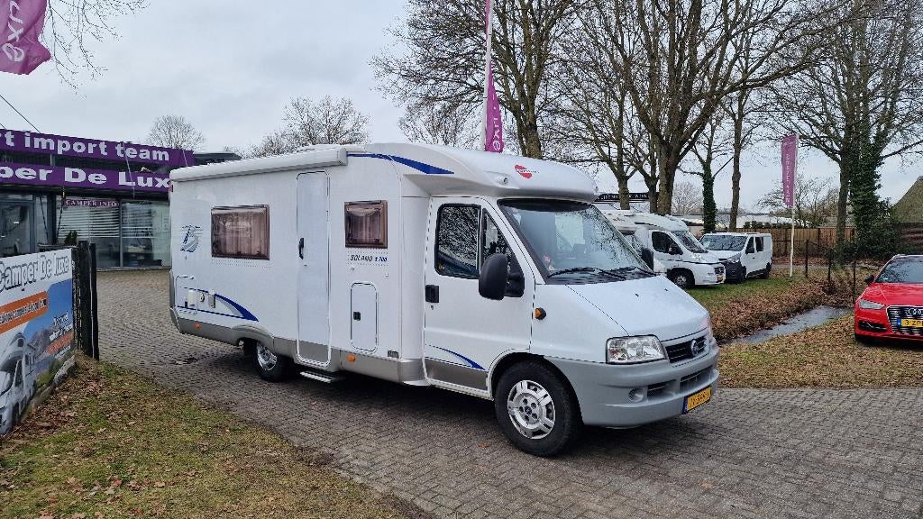 Burstner Solano T700 2,8JTD 2x Airco Lage Bedden, Caravans en Kamperen, Campers, Ringverwarming, Fiat, Tot en met 2, Bedrijf