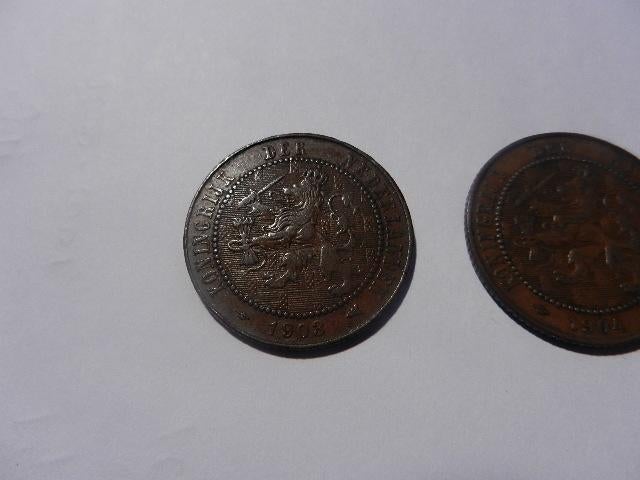 2 1/2  cent  1903  1904  1905  1906  € 22,-, Postzegels en Munten, Munten | Nederland, Ophalen of Verzenden, Koningin Wilhelmina