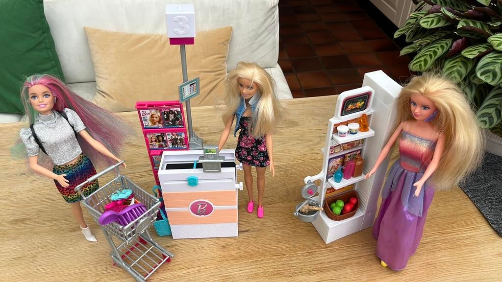 Barbie winkel set, Ophalen, Gebruikt