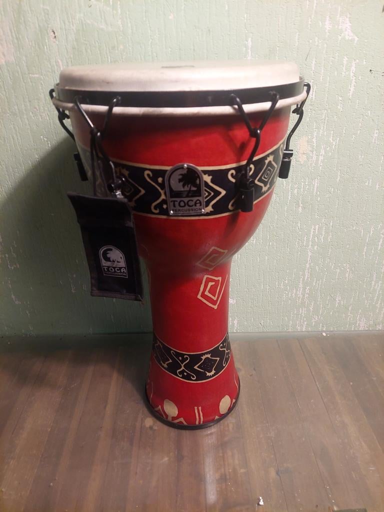 Djembe lichtgewicht fiber F12inch toca drum percussie, Muziek en Instrumenten, Ophalen of Verzenden, Gebruikt, Overige merken
