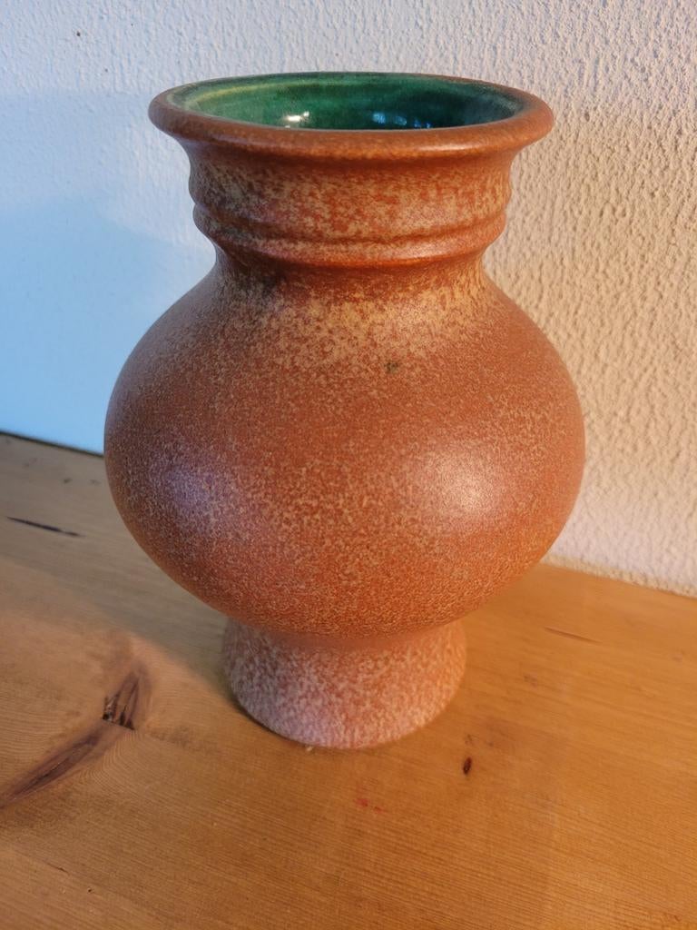 West-Germany Ü-Keramik Uebelacker 534/18 vaas W.Germany, Huis en Inrichting, Woonaccessoires | Vazen, Zo goed als nieuw, Overige kleuren