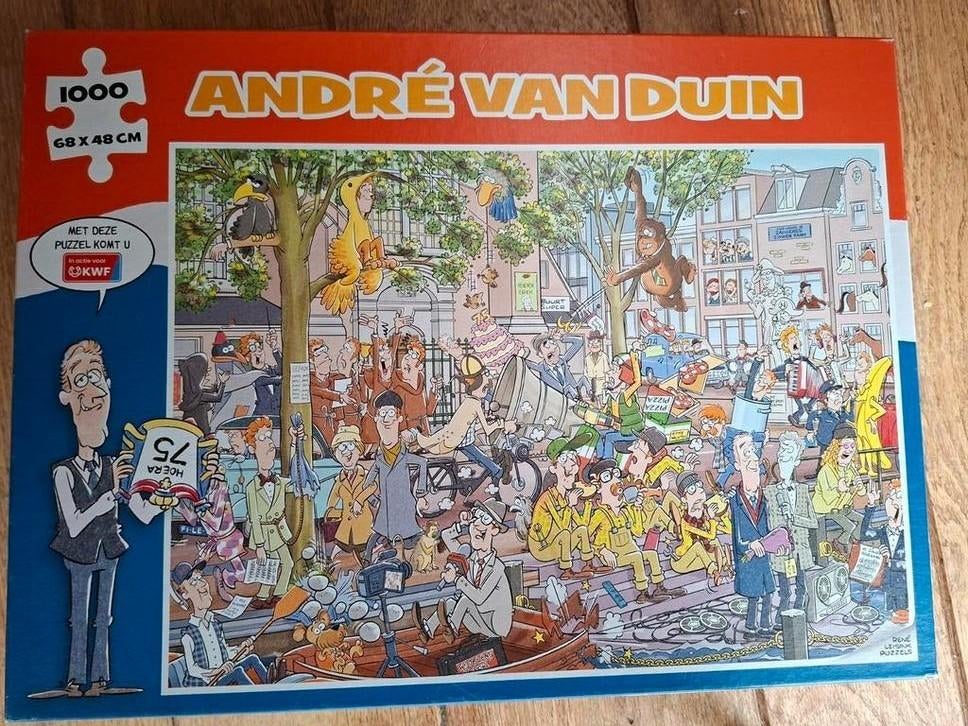 Te koop puzzel van andre van duin, Ophalen, 500 t/m 1500 stukjes, Zo goed als nieuw
