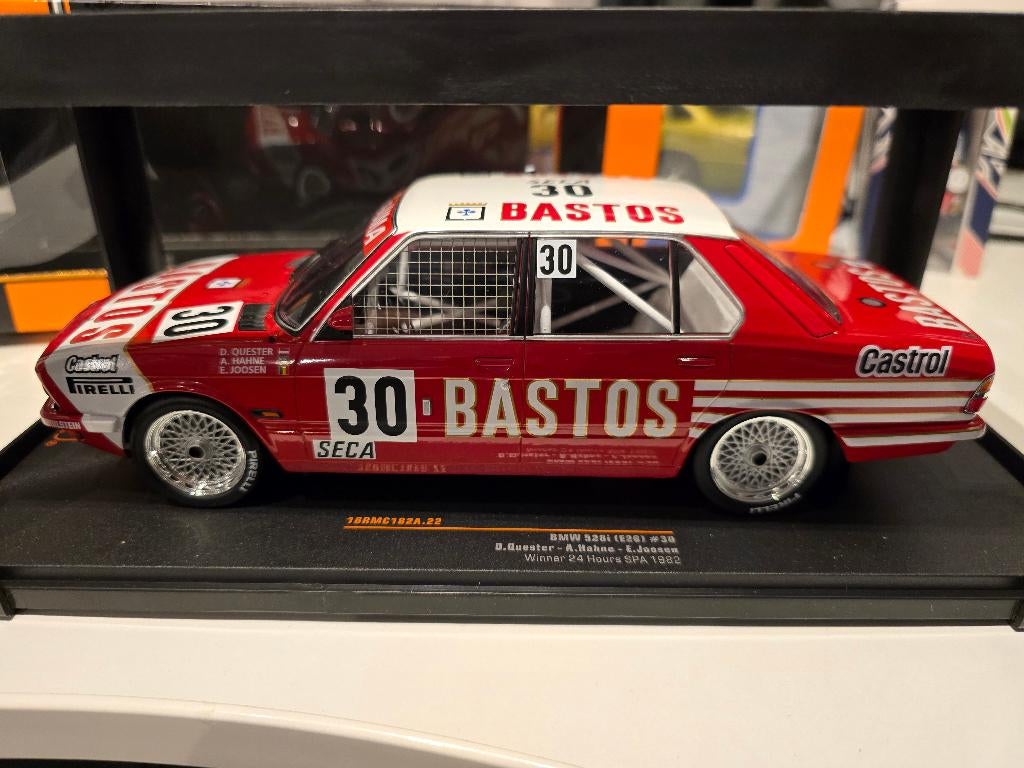 BMW 528i E34 winner 24 uur spa 1982, Hobby en Vrije tijd, Modelauto's | 1:18, Ophalen of Verzenden, Nieuw, Auto, Overige merken