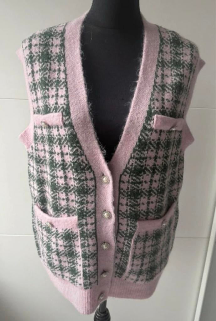 Zara vintage style vest, Kleding | Dames, Bodywarmers, Verzenden, Nieuw, Maat 36 (S), Overige kleuren