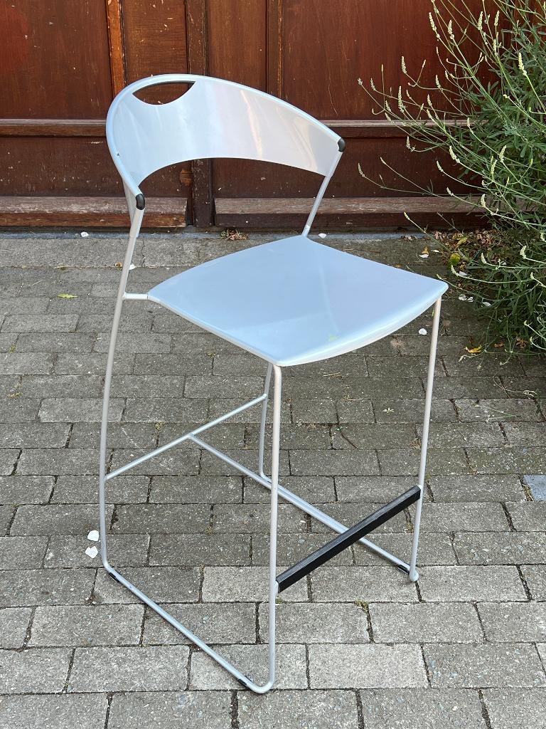 Vintage 1990 Baleri Italia Juliette barkruk postmodern, Gebruikt, 60 tot 90 cm, Ophalen of Verzenden, 1 kruk