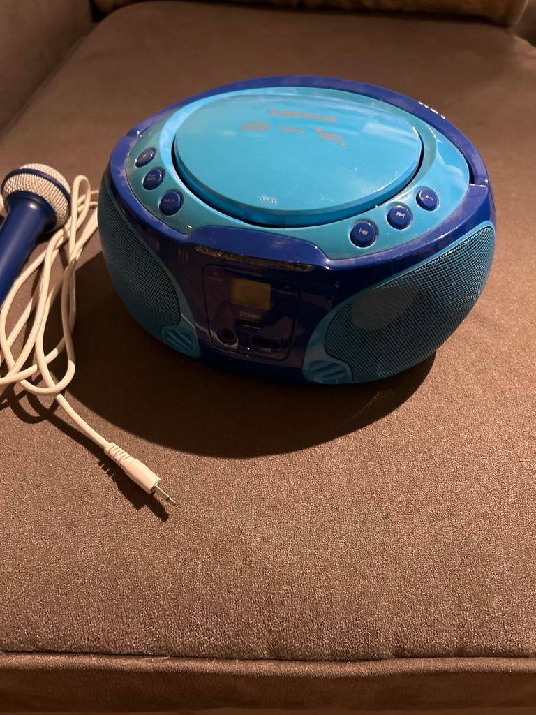 Lenco radio met microfoon karaoke, Ophalen of Verzenden, Gebruikt, Speler
