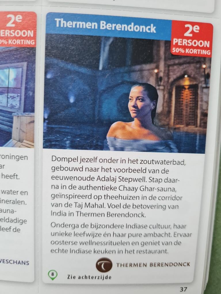 Thermen berendonck voordeelbonnen, meerdere aanwezig, Tickets en Kaartjes, Drie personen of meer, Kortingsbon, Spa of Sauna