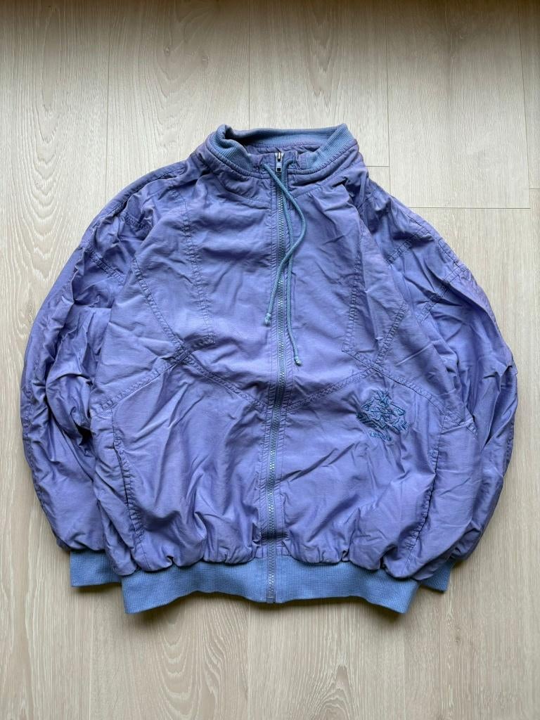 Vintage Windbreaker Jas M, Maat 48/50 (M), ., Paars, Vintage
