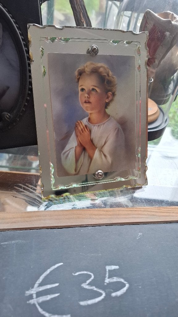 Zeer apart antiek foto lijstje, Ophalen, Voor 1940, Gebruikt, Overige onderwerpen