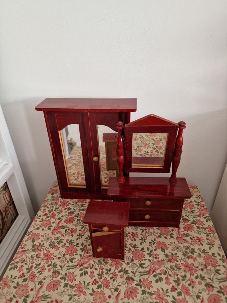 Antieke Poppenhuis Meubeltjes, Ophalen of Verzenden, Gebruikt, Poppenhuis