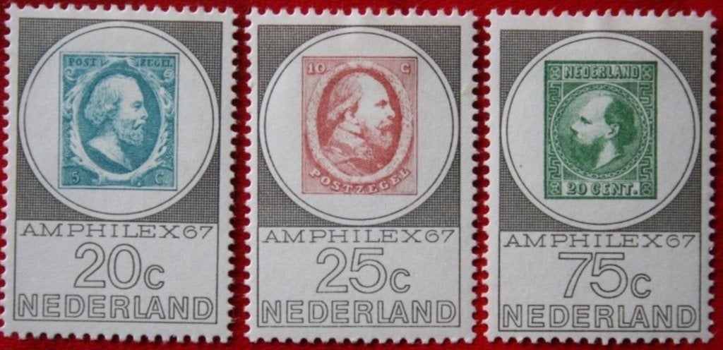 Nederland 1967 - nvph 886-888  - Amphilex ’67   BBK, Ophalen of Verzenden, Na 1940, Postfris