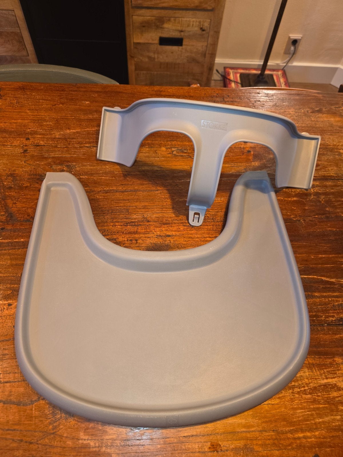 Stokke Tripp Trapp Baby Set V3 + Tray - Grijs, Ophalen of Verzenden, Gebruikt, Meegroeistoel, Afneembaar eetblad