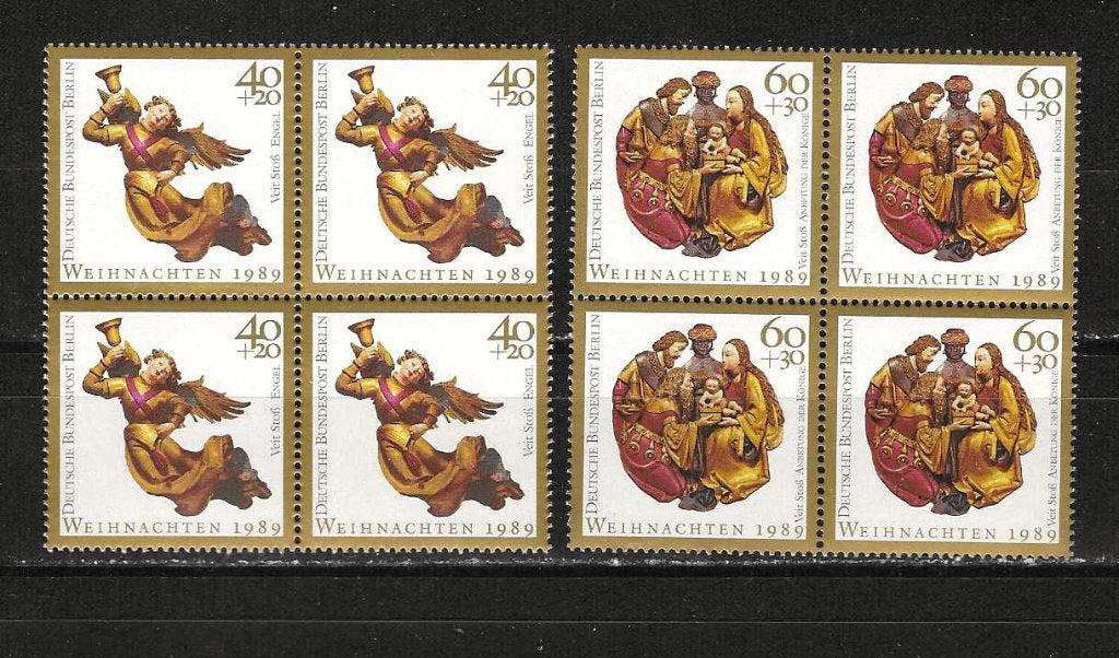 Berlijn 858-859 postfris blok van 4, Ophalen of Verzenden, BRD, Postfris
