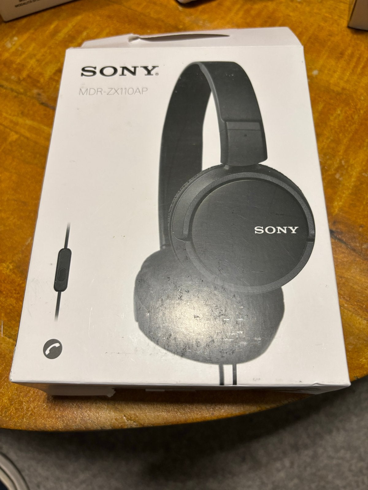 Sony MDR-ZX110AP Koptelefoon - Zwart, Nieuw, Ophalen of Verzenden, Microfoon, Zwart