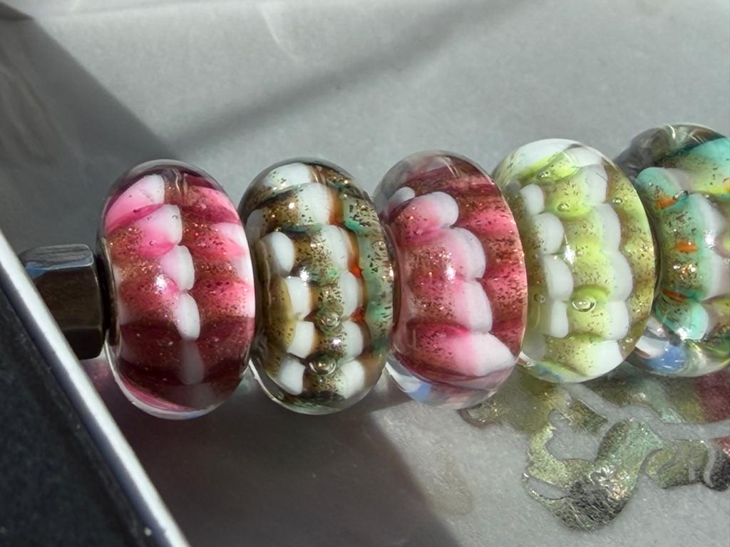 Trollbeads Uniekjes Nieuw Ooak Glasbedels, Sieraden, Tassen en Uiterlijk, Bedels, Glas of Kristal, Nieuw, Ophalen of Verzenden
