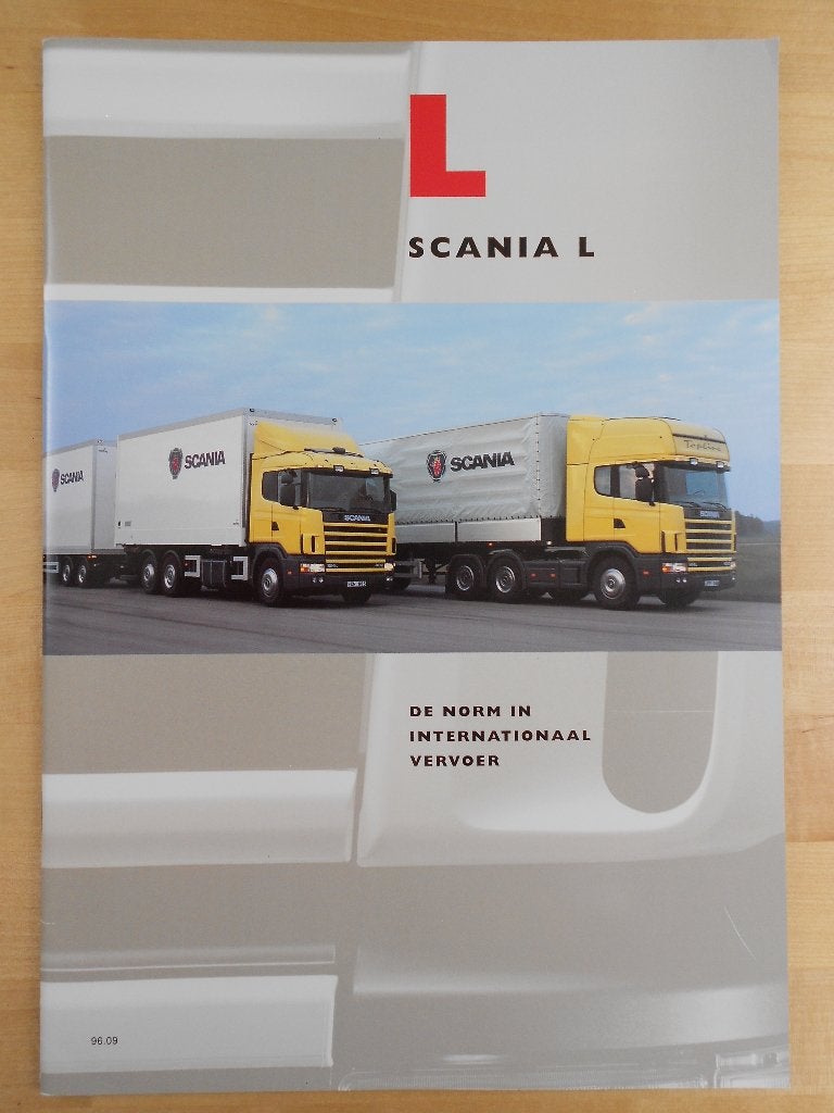 Scania 144L 124L 114L 94L Brochure 1996 – 144 124 114 94 L, Ophalen of Verzenden, Zo goed als nieuw, Overige merken, Scania