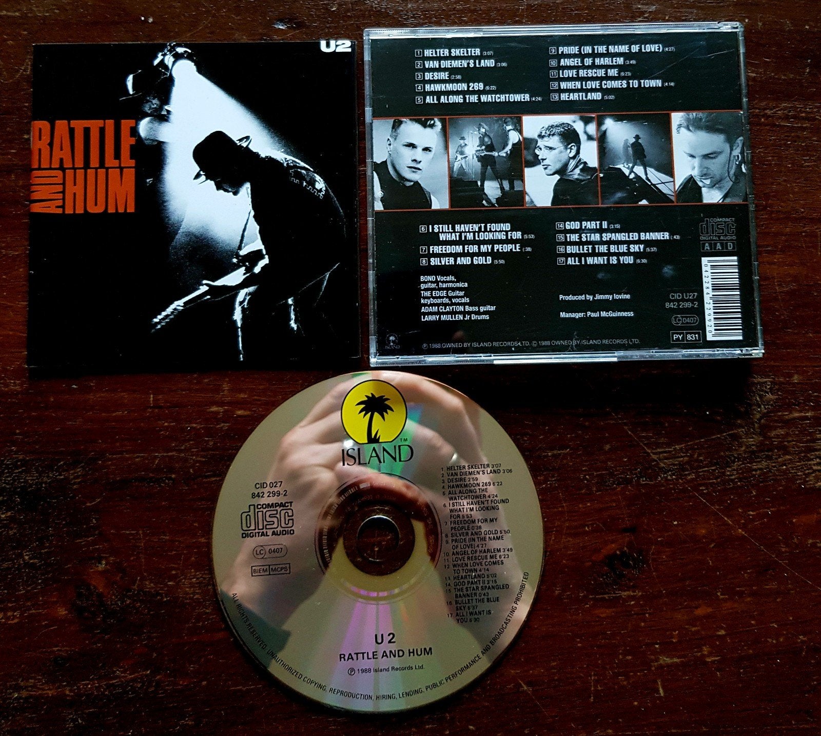 U2 - Rattle & hum cd rock blues Bono Edge, Ophalen of Verzenden, Zo goed als nieuw, Rock, Reissue