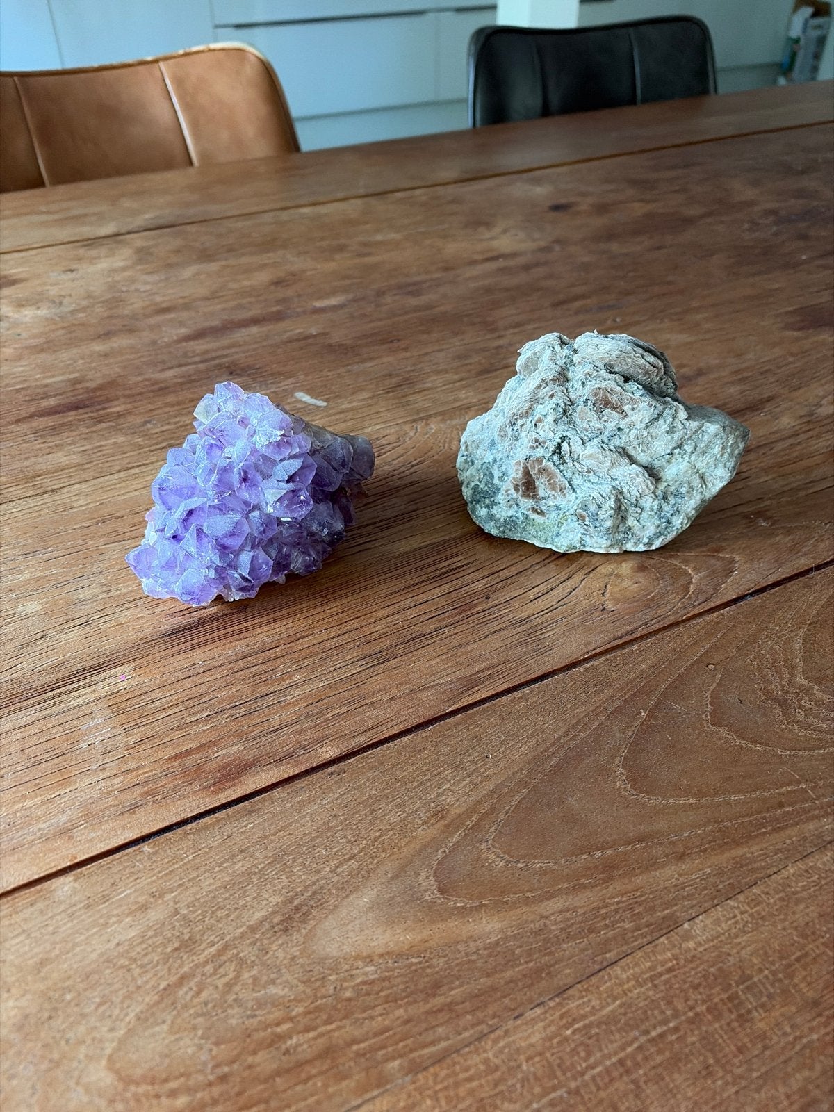 Amethist en ruwe steen - Decoratieve mineralen, Ophalen, Mineraal